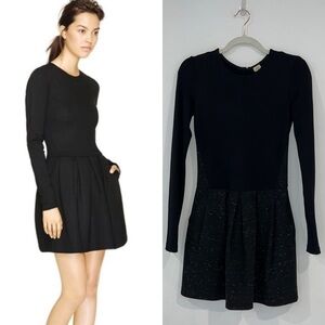 ARITZIA Wilfred black Tartine Fit & Flare mini Dress With inseam pockes size 2